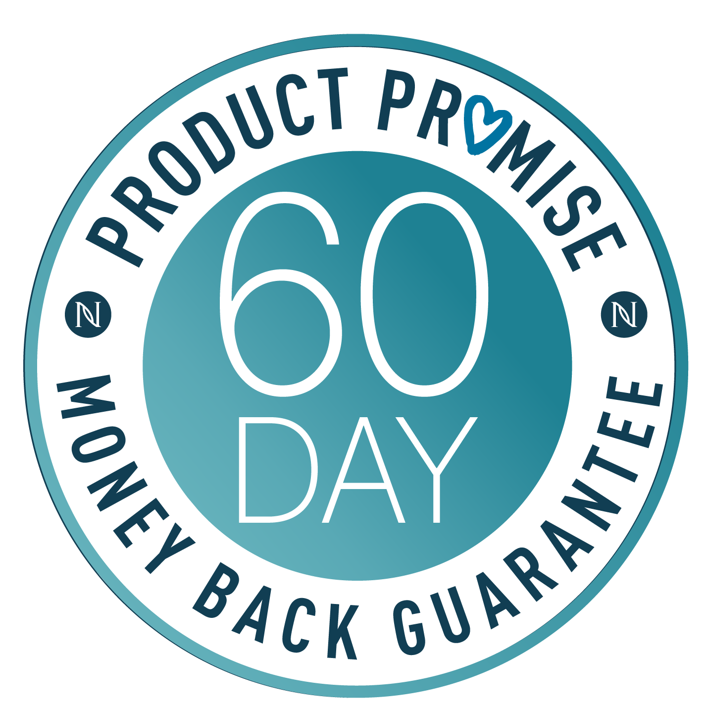 Neora's 60 Day Product Promise Money Back Guarantee Logo