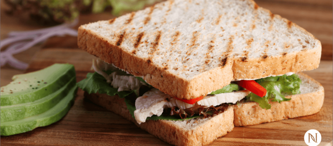 Shredded Chicken on Toast with Cress